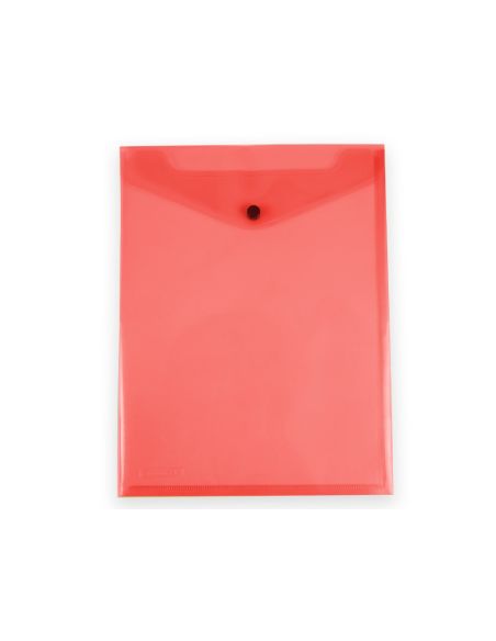Carpeta Liderpapel Dossier Broche Polipropileno Din A4 Formato Vertical Con Fuelle Rojo Translucido