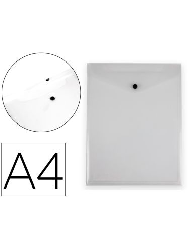 Carpeta Liderpapel Dossier Broche Polipropileno Din A4 Formato Vertical Con Fuelle Transparente