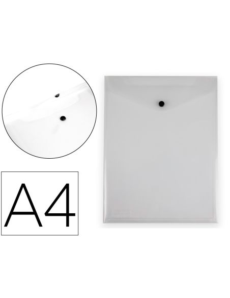 Carpeta Liderpapel Dossier Broche Polipropileno Din A4 Formato Vertical Con Fuelle Transparente