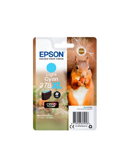 Ink-Jet Epson 378 Xl Expression Home Xp-8605 / 8606 / Xp-15000 / Xp-8500 / 8505 Cian Claro 830 Pag