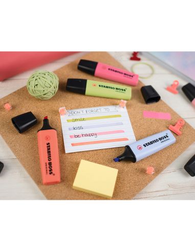 Rotulador Stabilo Boss Fluorescente 70 Pastel Expositor Bombonera De 60 Unidades Colores Surtidos