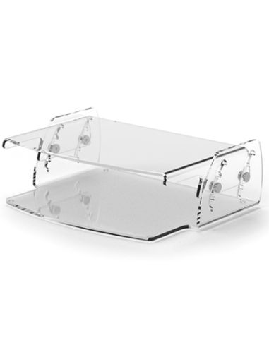 Soporte Fellowes Para Monitor Clarity Ajustable 5 Posiciones Transparente 70X256X320 Mm Hasta 15 Kg