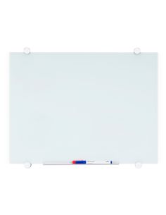 Pizarra Blanca Q-Connect Cristal Magnetica Marco Aluminio 90X60 Cm 2