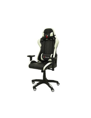 Silla Pyc Gaming Chair Giratoria Similpiel Regulable En Altura Negra 1200+80X670X670 Mm