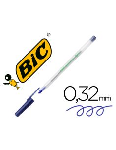 Boligrafo Bic Ecolutions Round Stic Azul