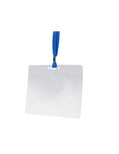 Identificador Q-Connect Con Cordon Plano Azul A6 154X127 Mm Apertura Superior 2