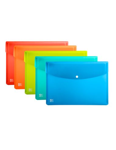 Carpeta Oxford Urban Dossier Broche Polipropileno Din A4 Pack De 5 Colores Surtidos