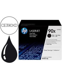 Toner Hp Laserjet 90X Enterprise M4555Mfp Negro Pack De 2 Unidades 24000 Paginas