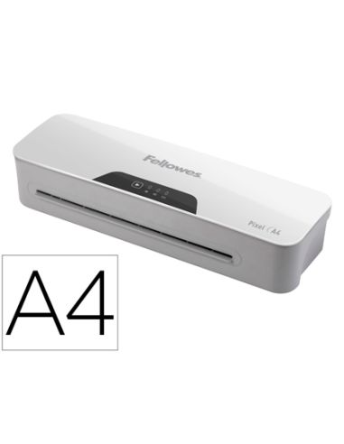 Plastificadora Fellowes Pixel Din A4 2 Rodillos Sistema Antiatasco Apagado Automatico Hasta 125 Mc