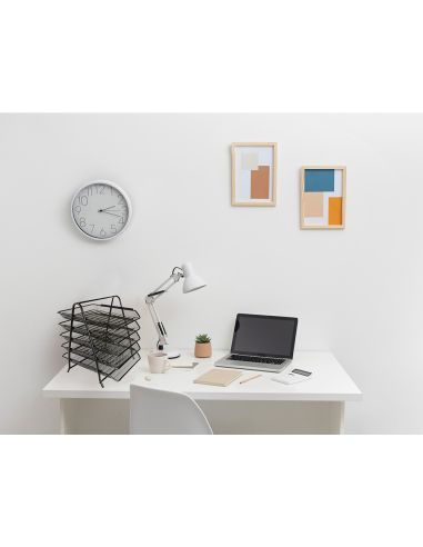 Bandeja Sobremesa Metalica Q-Connect Kf18474 Rejilla Negro 5 Bandejas Movibles 350X275X375 Mm