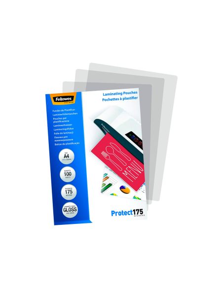 Bolsa De Plastificar Fellowes Brillo Din A4 175 Mc Pack 100 Unidades