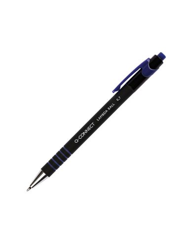 Boligrafo Q-Connect Retractil Con Grip 0,7 Mm Color Azul
