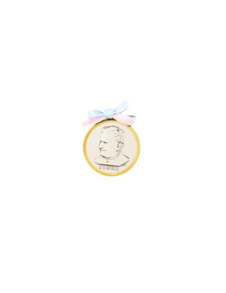 Med. Cuna Plata/Dorada 7Cm Lazo Don Bosco