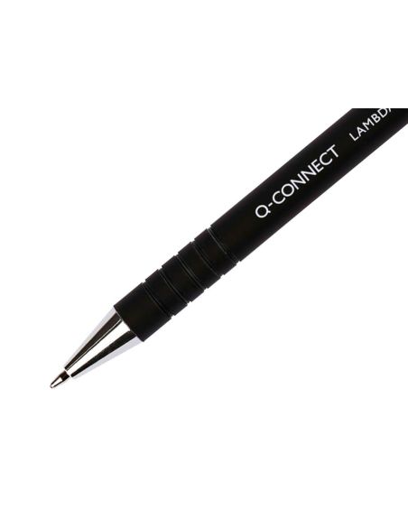 Boligrafo Q-Connect Retractil Con Grip 0,7 Mm Color Negro|Libreriasalesiana