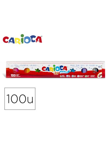 Rotulador Carioca Joy Metro Caja De 100 Unidades Colores Surtidos