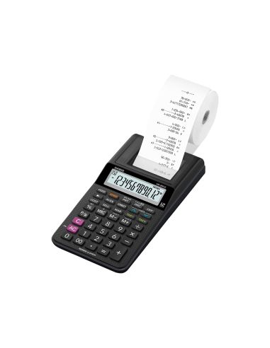 Calculadora Casio Impresora Pantalla Lc Papel 58Mm Hr-8Rce12 Digitos Ac/Dc Pilas Color Negro