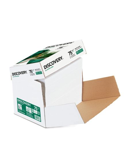 Papel Fotocopiadora Discovery Fast Pack Din A4 75 Gramos Papel Multiuso Ink-Jet Y Laser Caja De 2500 Hojas