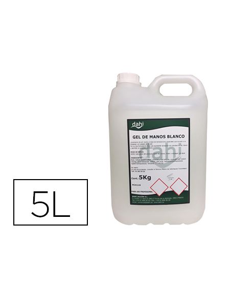 Gel De Manos Dahi Blanco Nacarado Garrafa De 5 Litros