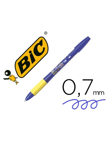 Boligrafo Bic Gelocity Illusion Borrable Azul Punta De 0,7 Mm