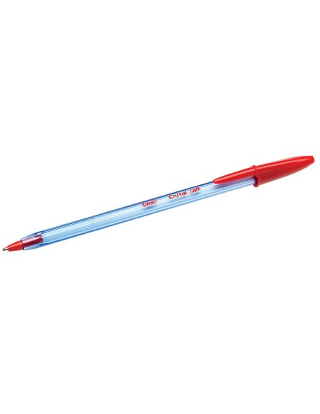 Boligrafo Rojo Bic Cristal Soft Punta De 1,2 Mm