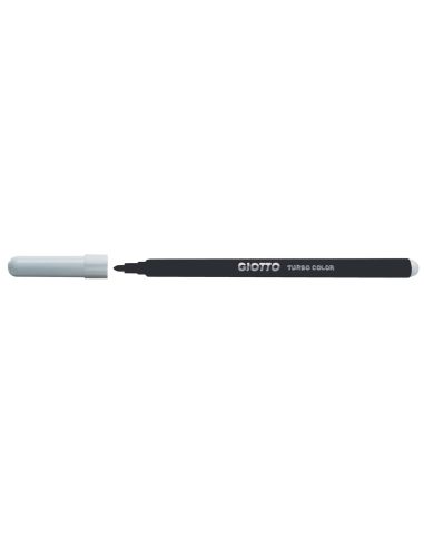 Rotulador Giotto Turbo Color Lavable Con Punta Bloqueada Unicolor Negro