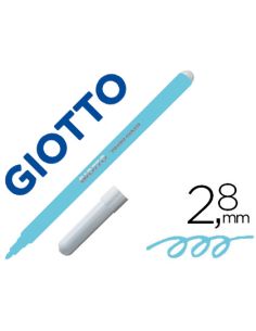 Rotulador Giotto Turbo Color Lavable Con Punta Bloqueada Unicolor Azul Claro