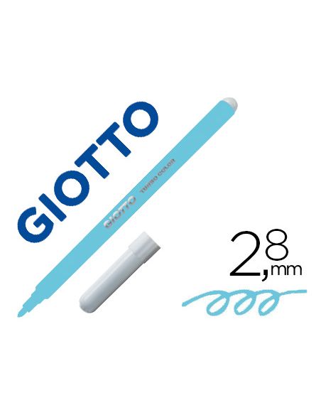 Rotulador Giotto Turbo Color Lavable Con Punta Bloqueada Unicolor Azul Claro