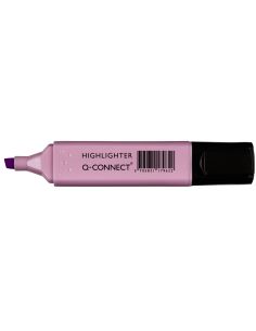 Rotulador Q-Connect Fluorescente Pastel Violeta Punta Biselada 2