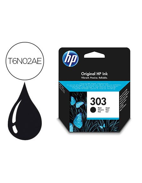 Ink-Jet Hp N. 303 Envy Photo 6230 / 7130 / 7830 Color Negro Capacidad 200 Paginas