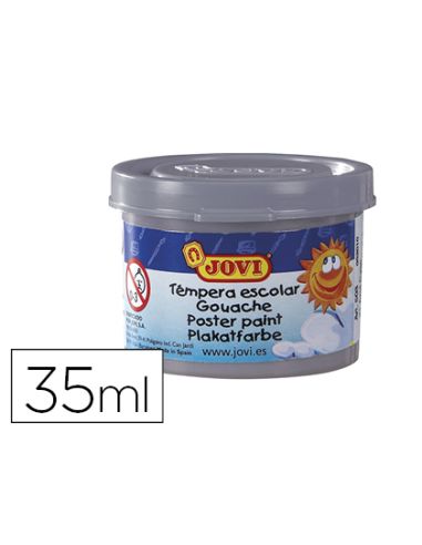 Tempera Escolar Jovi 35 Ml Color Plata