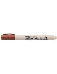 Rotulador Artline Supreme Brush Pintura Base De Agua Punta Tipo Pincel Trazo Variable Marron 2