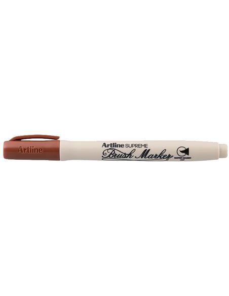 Rotulador Artline Supreme Brush Pintura Base De Agua Punta Tipo Pincel Trazo Variable Marron