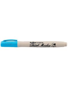 Rotulador Artline Supreme Brush Pintura Base De Agua Punta Tipo Pincel Trazo Variable Celeste 2