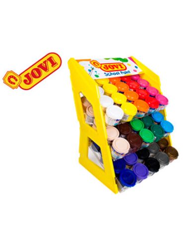 Tempera Escolar Jovi 35 Ml Expositor Sobremesa De 100 Unidades Colores Surtidos