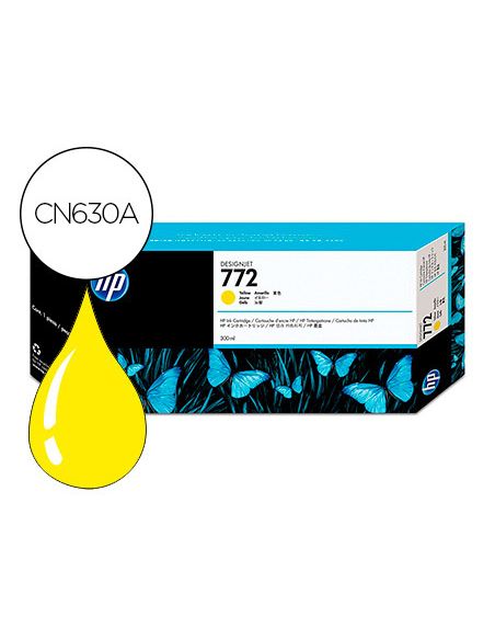 Ink-Jet Hp N.772 Designjet Z5200 / Z5400 Amarillo 300 Ml
