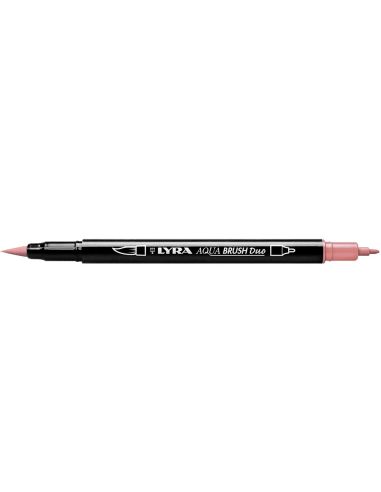Rotulador Lyra Aqua Brush Acuarelable Doble Punta Fina Y Pincel Rosa Carmin