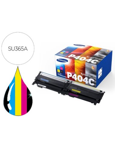 Toner Samsung P404C Sl C430W / C480 / C480Fn / C480Fw / C480W Pack Magenta Cian Amarillo Y Negro 1.000 Pag