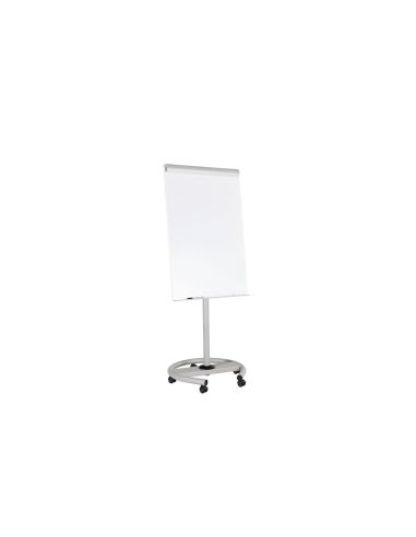Pizarra Blanca Rocada Para Conferencias Metalica Lacada Magnetica Con Ruedas 68X104 Cm Incluye 2 Brazos Laterales
