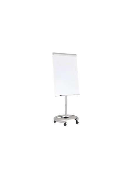 Pizarra Blanca Rocada Para Conferencias Metalica Lacada Magnetica Con Ruedas 68X104 Cm Incluye 2 Brazos Laterales