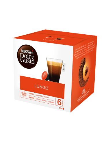 Cafe Dolce Gusto Lungo Caja Monodosis De 16 Unidades