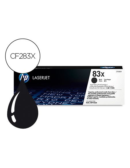 Toner Hp Cf283X Laserjet Pro Mfp M201N/Mfp M201Dw/Mfp M225 Alta Capacidad Negro 2200 Pag