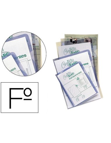 Carpeta Dossier Uñero Saro Pvc Folio 280 Mc Transparente