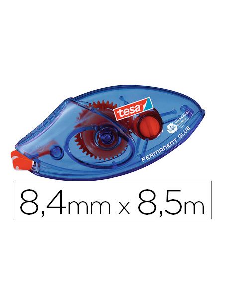 Pegamento Tesa Roller Permanente Ecologico Desechable 8,4 Mm X 8,50 Mt