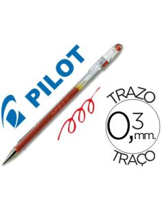 Boligrafo Rojo  Pilot G-1 Tinta Gel