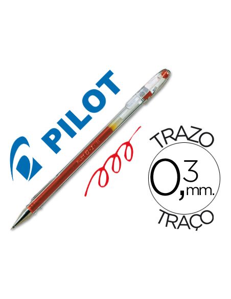 Boligrafo Rojo  Pilot G-1 Tinta Gel