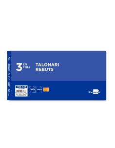 Talonario Liderpapel Recibos 3/Fº Original T105 Con Matriz Texto En Catalan 2