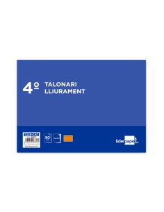Talonario Liderpapel Entregas Cuarto Original Y Copia T229 Apaisado Texto En Catalan 2