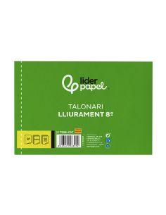 Talonario Liderpapel Entregas 8º Original Y Copia T228 Apaisado Texto En Catalan 2