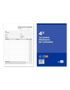 Talonario Liderpapel Pedidos Cuarto Original Y Copia T222 Texto En Catalan