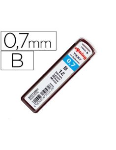 Minas Rotring Grafito 0,7 Mm B Estuche De 12 Minas
